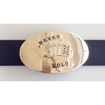 Poker NEVER FOLD kasyno masywna klamra chrom połysk (id: 2596)