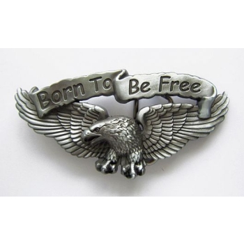 Orzeł Born To Be Free klamra stare srebro (id: 143)