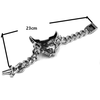 Silnik V2 orzeł bransoletka motocyklowa ze stali 21cm (id: 68)