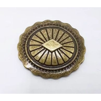 Concho ozdoba brązowa 30mm na śrubkę (id: 1193)