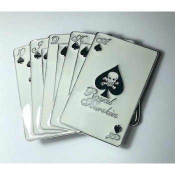 Karty biały poker pik klamra (id: 2577)