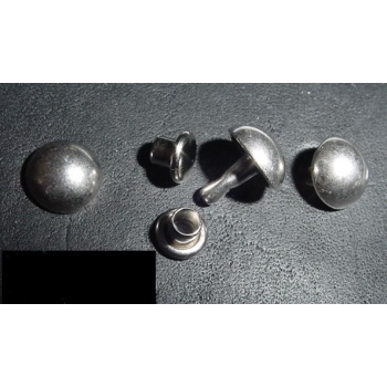 ĆWIEKI, PUKLE / GUZY 12mm - 2szt. na nit stare srebro (id: 882)