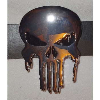 Punisher skull klamra kopla zapinka chrom połysk (id: 2615)
