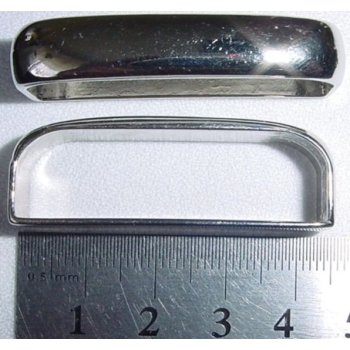 Szlufka, ramka metalowa 40mm, 382 nikiel połysk (id: 325)