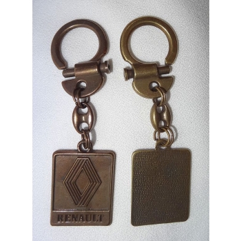 Brelok brązowy metalowy zawieszka Renault (id: 413)