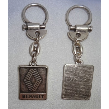 Brelok stare srebro metalowy zawieszka Renault (id: 415)
