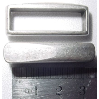 Szlufka, ramka metalowa 30mm, 321 stare srebro (id: 282)