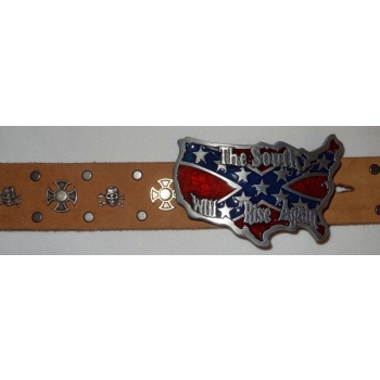Flaga rebel USA klamra do pasa (id: 2026)