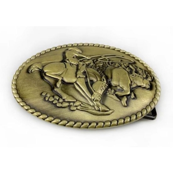 Klamra byk kowboj rodeo lasso brązowa  (id: 1300)