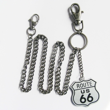 Route 66 zawieszka z łańcuchem np. do kluczy, portfela itp. (id: 46)