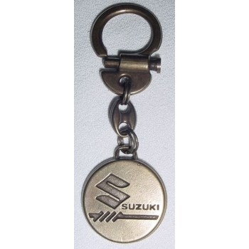 SUZUKI brelok brązowy metalowy zawieszka (id: 441)