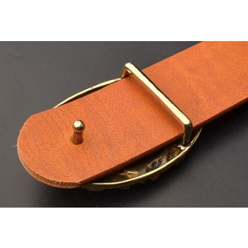 Czaszki klamra 3D z mosiądzu na pasek 38mm (id: 606)