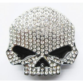 Czaszka skull klamra 3D z cyrkoniami Willie (id: 957)