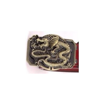 Smok dragon klamra spinka brązowa do paska (id: 1649)