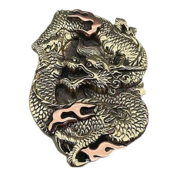 Mosiężna klamra 3D z motywem smoka dragon (id: 1291)