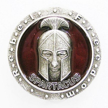 Spartacus Rebel Freedom klamra 3D tło bordowe (id: 2708)