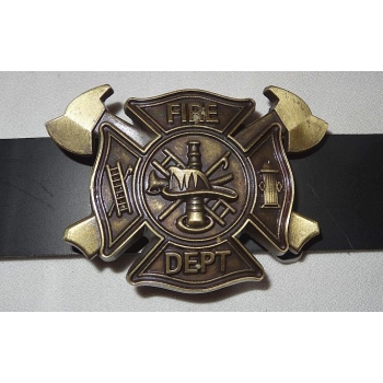 F.D. straż pożarna siekiery klamra brązowa do paska (id: 1969)