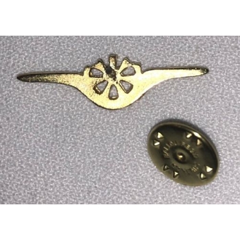 Turbinka mała złota znaczek 3D na pins (id: 248)