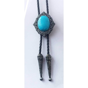 Krawat bolo retro z Turkusem (id: 2511)