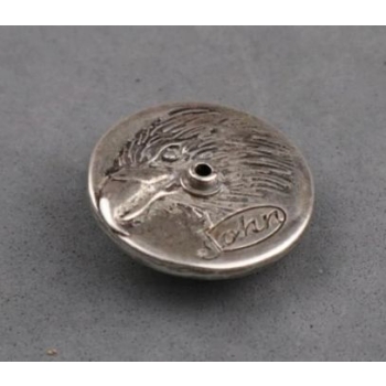 Ozdoba concho 30mm na śrubkę stare srebro (id: 2189)
