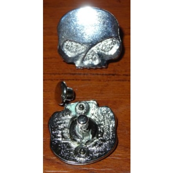 Czaszka skull logo Willie na nit nikiel połysk (id: 816)