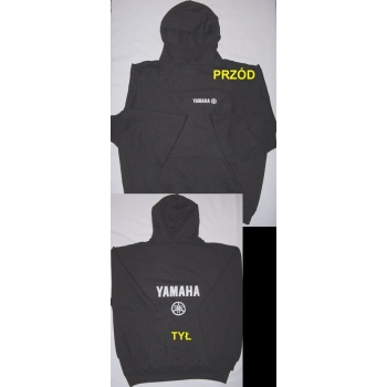 Bluza kangurka gruba z kapturem Yama.. sweatshirt czarna XXL (id: 623)