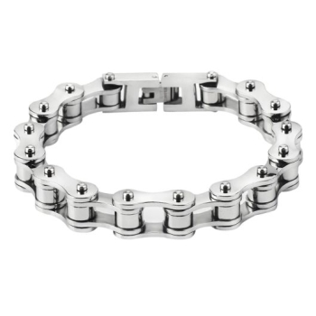 ŁAŃCUCH o szerokosci 12mm masywna bransoletka stal jubilerska 316L obwód 21,5cm (id: 89)