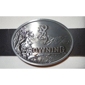 Browning polowanie jeleń klamra stare srebro (id: 2689)