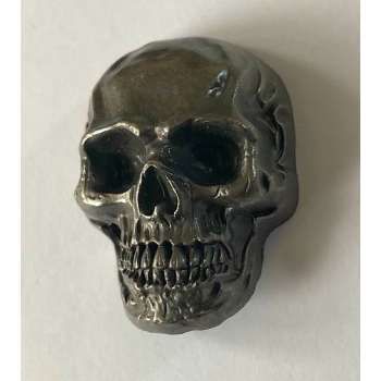 Skull czaszka 3D ozdoba stare srebro na śrubkę (id: 1381)