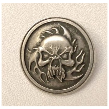 CZASZKA, SKULL concho stare srebro (id: 820)