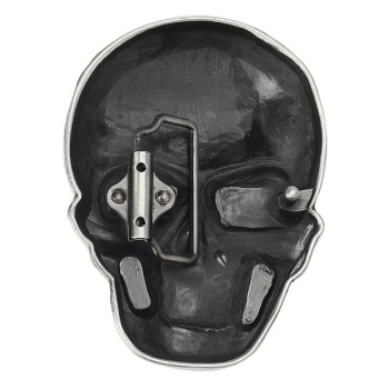 Czaszka skull duża klamra stare srebro (id: 2565)