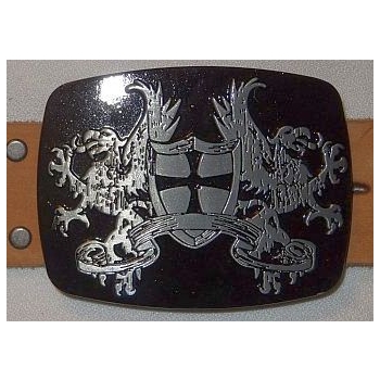 Gryf z tarczą flaga klamra (id: 2052)