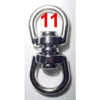Krętlik 57 nikiel połysk na pasek 11mm/11mm (id: 1728)
