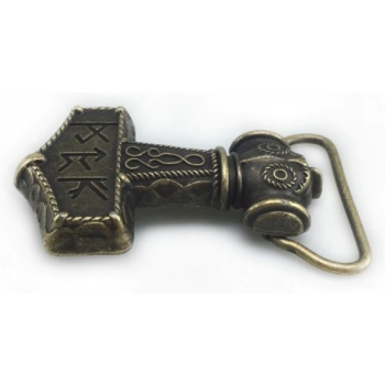 Młot Thora klamra brązowa 3D (id: 2071)