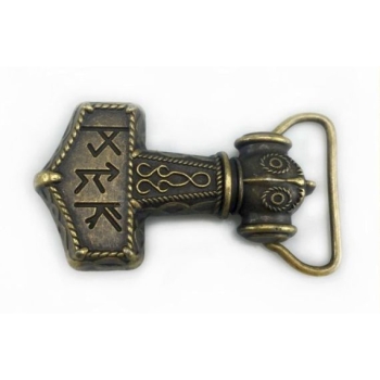 Młot Thora klamra brązowa 3D (id: 2071)