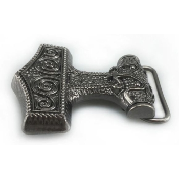 Młot Thora klamra stare srebro 3D (id: 2075)