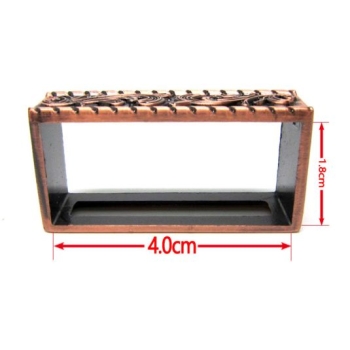 Westernowa klamra z głową konia+szlufka+końcówka do paska 40mm brąz (id: 1149)