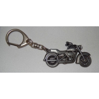 Motocykl motor chopper motocykl brelok 3D srebrny (id: 408)