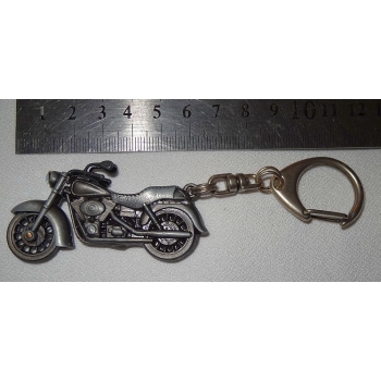 Motocykl motor chopper motocykl brelok 3D srebrny (id: 408)