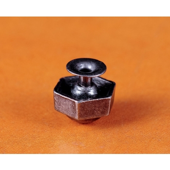 Okrągła ozdoba stare srebro 12x10mm na nit (id: 1410)