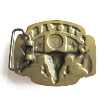 Texas longhorn flagi USA klamra brązowa (id: 3200)