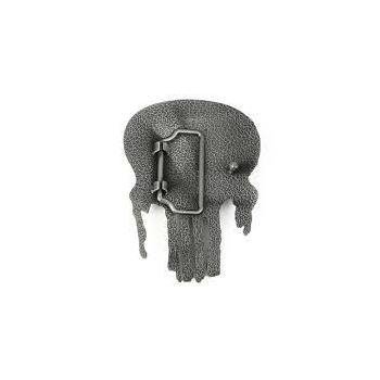 Punisher skull klamra kopla zapinka stare srebro (id: 2616)