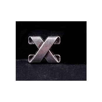 Ozdoba X stare srebro na nit (id: 1411)